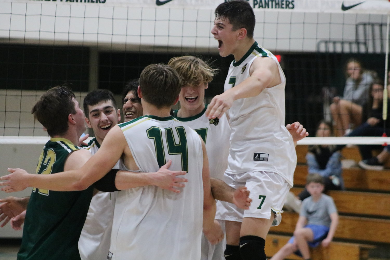 Nease High won its first home game in the history of the boys volleyball program and did so over rival Ponte Vedra High March 10.